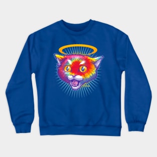 Hippie Cat Angel Crewneck Sweatshirt